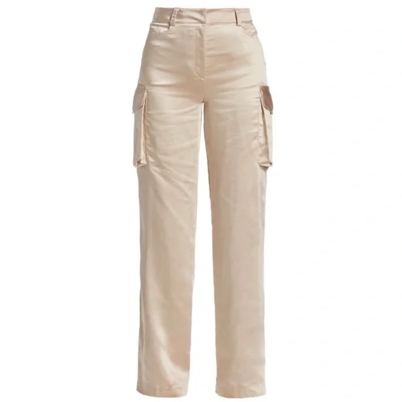 Generation Love Nate Satin Cargo Pants - Champagne - Picture 4 of 12